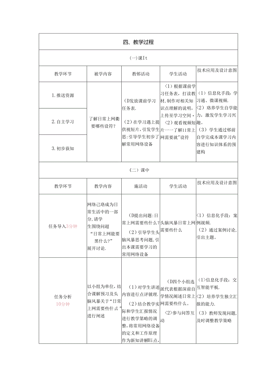 计算机网络技术基础教程 教案-教学设计 单元4.2 常用网络设备.docx_第3页