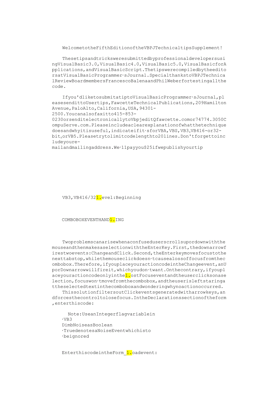 vbpjtip5 面向VisualBasic程序员的杂志 第5版.docx_第1页