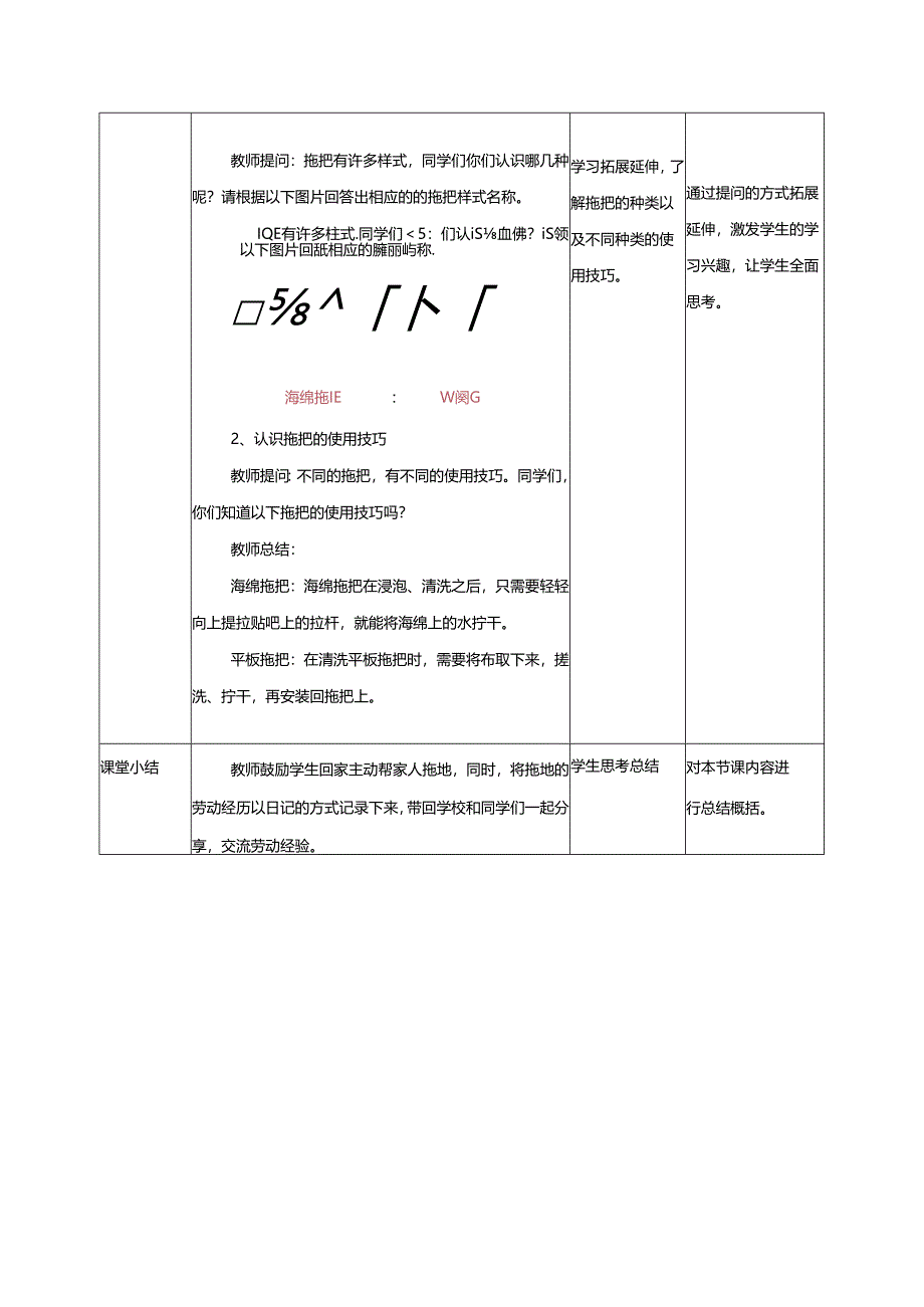 项目九 拖地（教学设计）二年级劳动下册（人教版）.docx_第3页