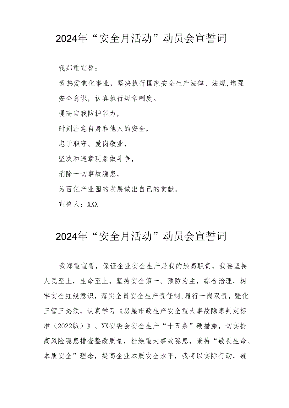 2024年企业《安全生产月》宣誓词.docx_第2页