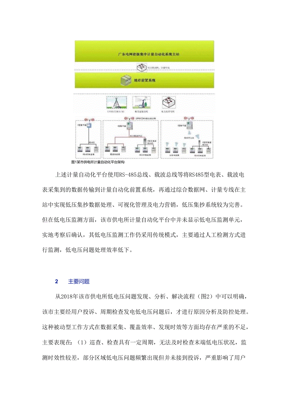 基于计量自动化系统的低压集抄末端低电压监测功能研究与应用.docx_第2页