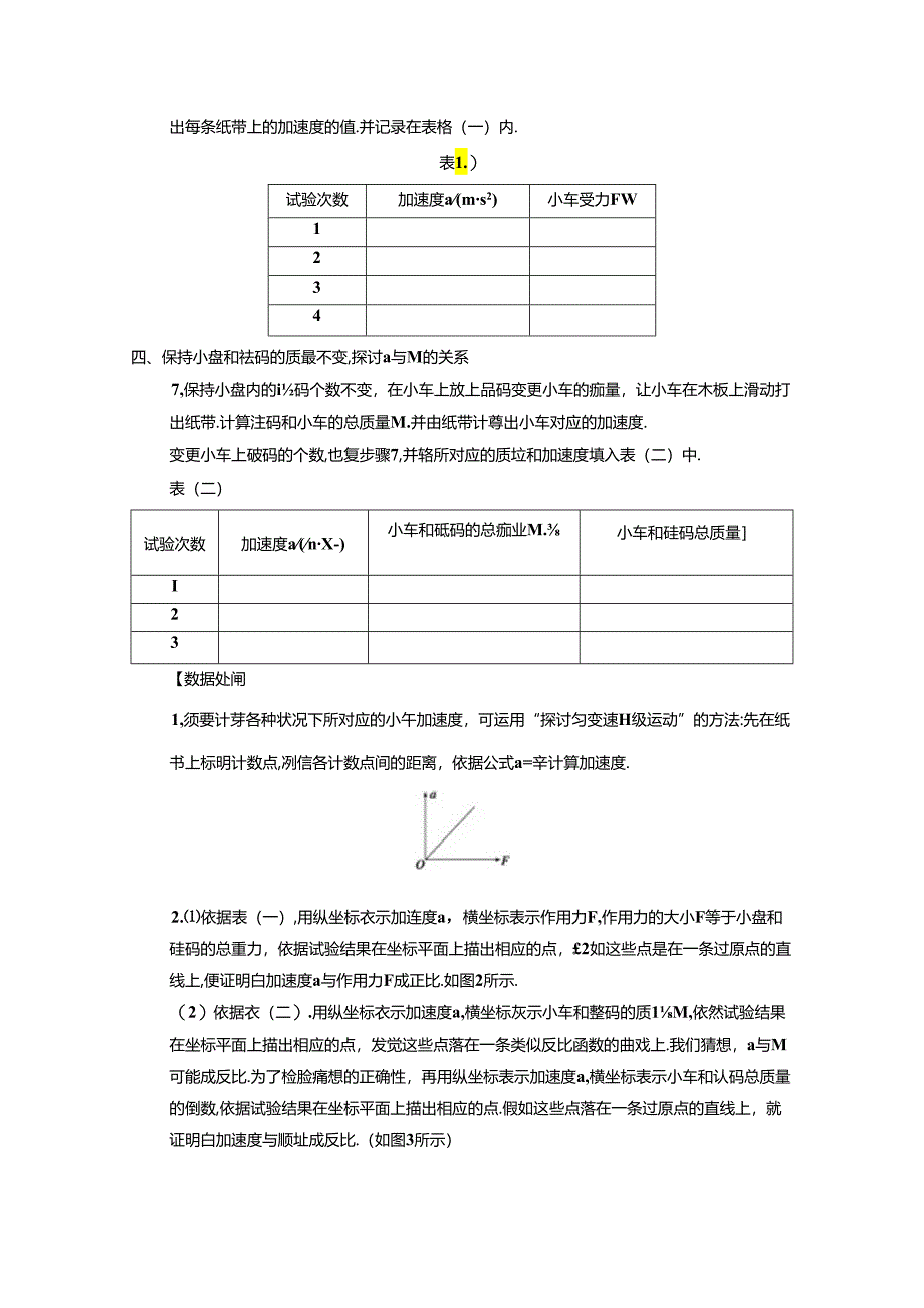 4.2-实验：探究加速度与力、质量的关系(实验报告).docx_第2页