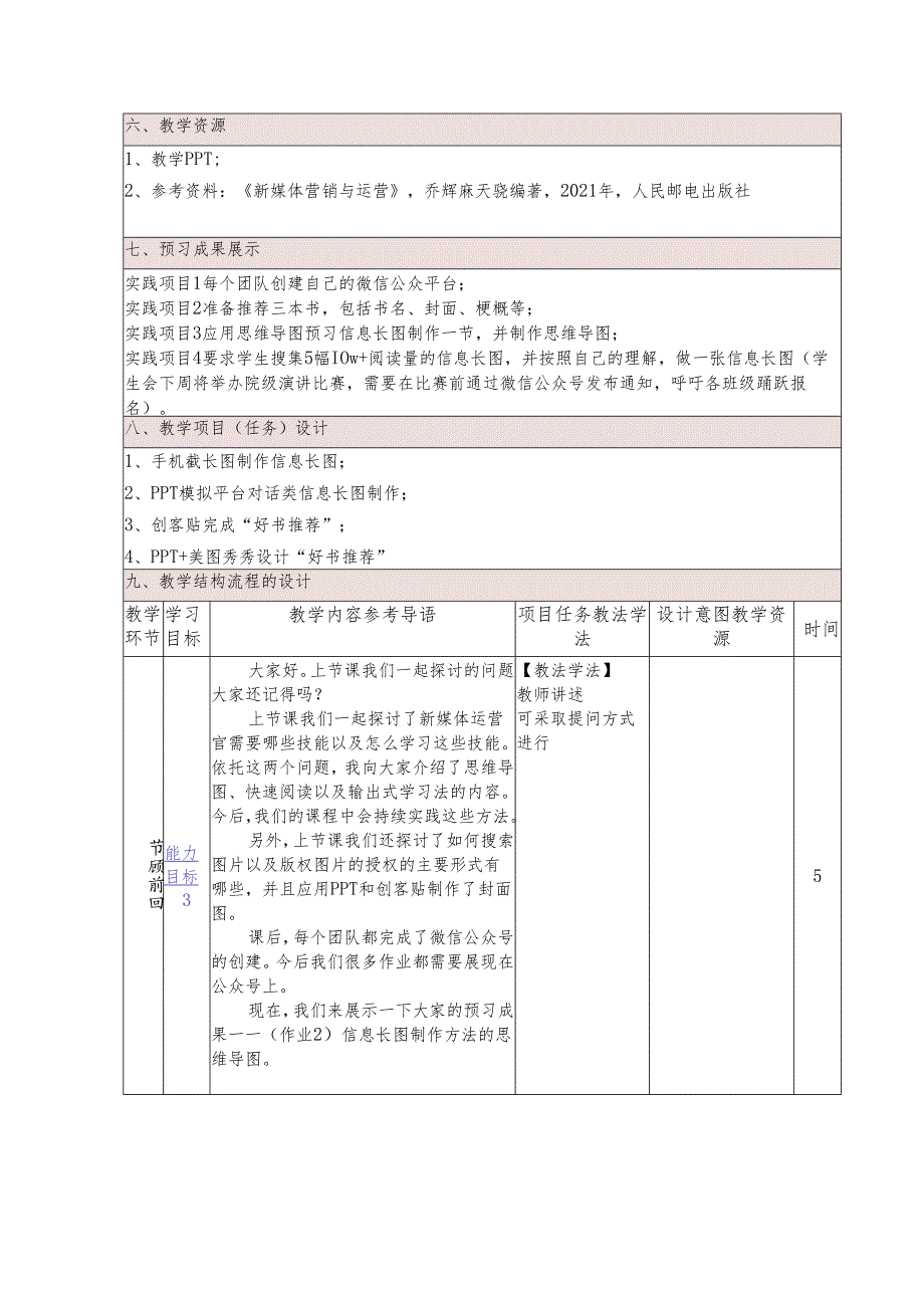 《新媒体营销与运营 （慕课版）》 教案 （4）技能篇（2）.docx_第2页