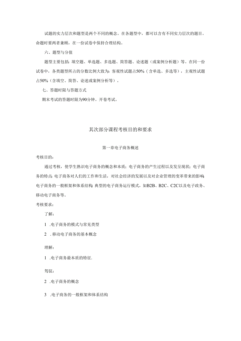 3616《电子商务与网络营销》考纲.docx_第2页