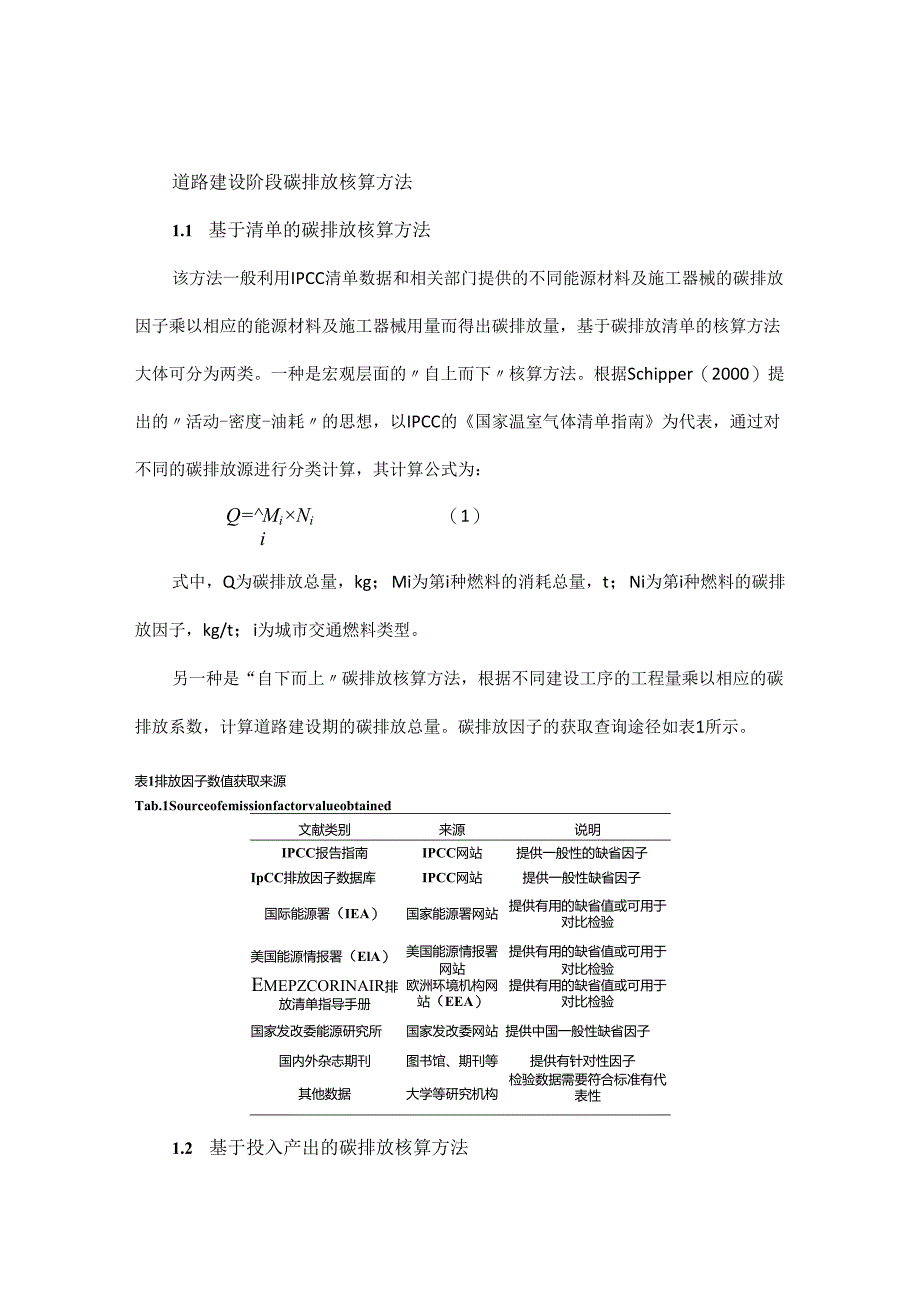 道路建设期碳排放核算方法与减排技术综述.docx_第1页