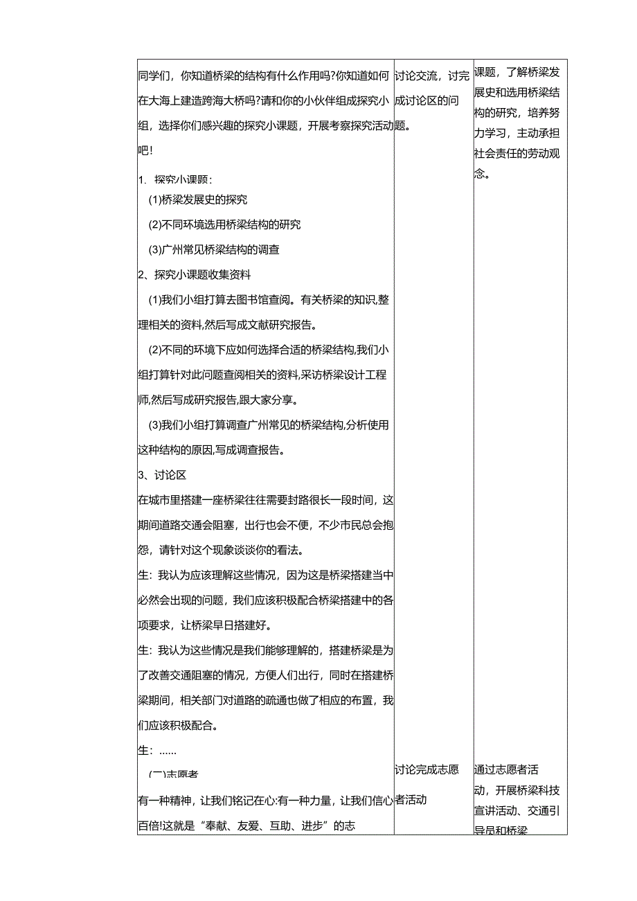 广州版初中综合实践活动劳动八年级下册 主题五 桥梁搭建工程师（第二课时） 教学设计.docx_第2页