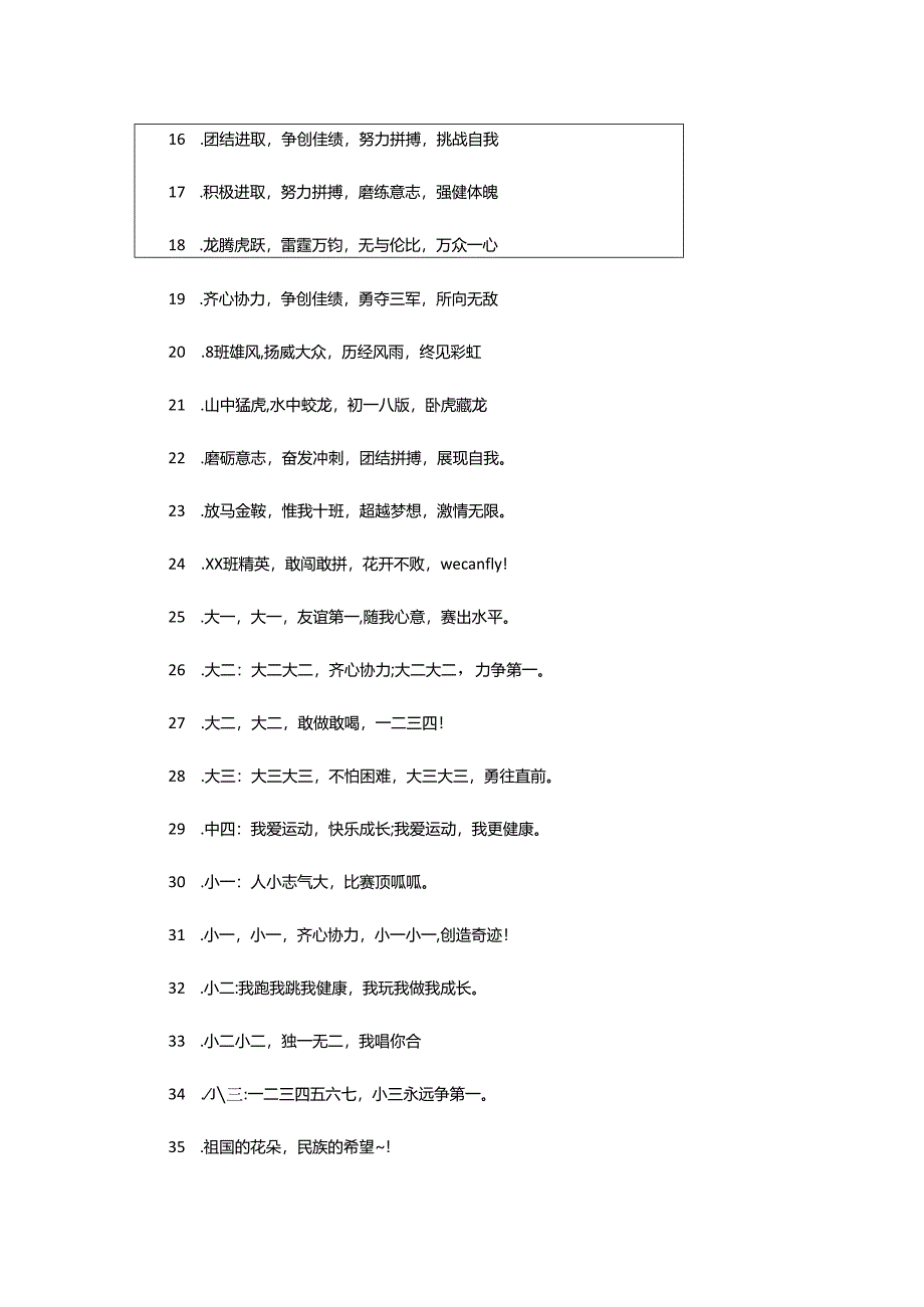 2024年学前班的运动会口号.docx_第3页