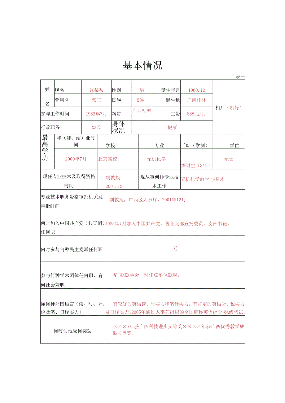 4、高级专业技术职务资格评审表模板.docx_第3页