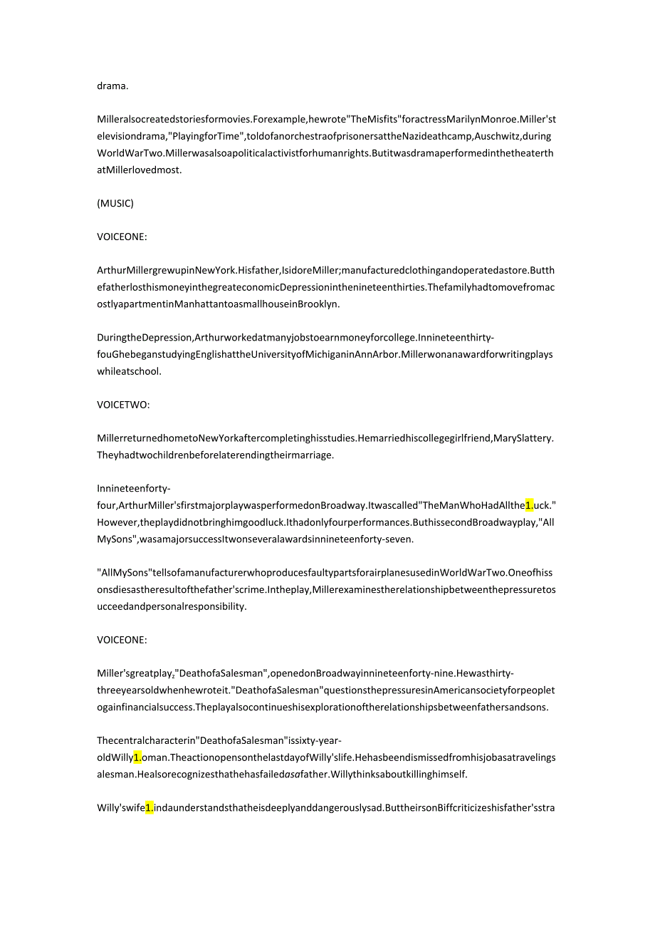 美国名人 剧作家 阿瑟·米勒.docx_第2页