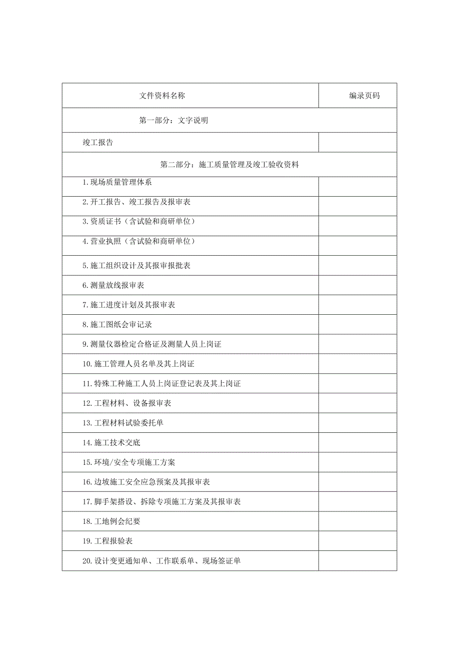 地质灾害治理竣工资料汇总(内容及表格) .docx_第2页