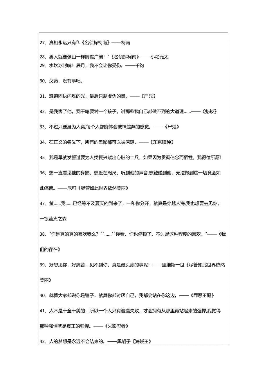 2024年动漫朋友圈心语句子.docx_第3页