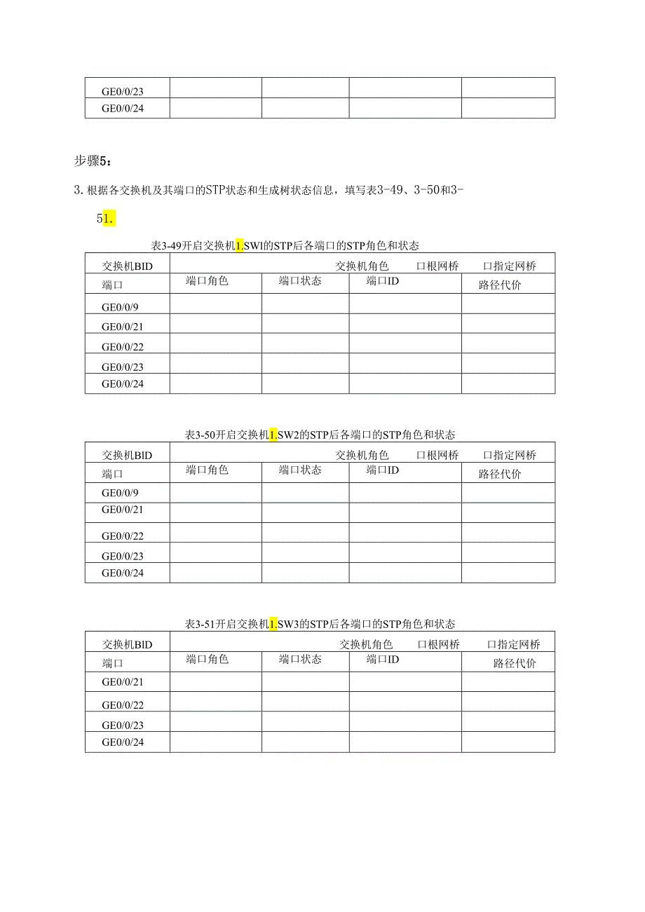 计算机网络实验指导----基于华为平台 实验报告 实验3.3.5 控制指定端口的选举.docx_第3页