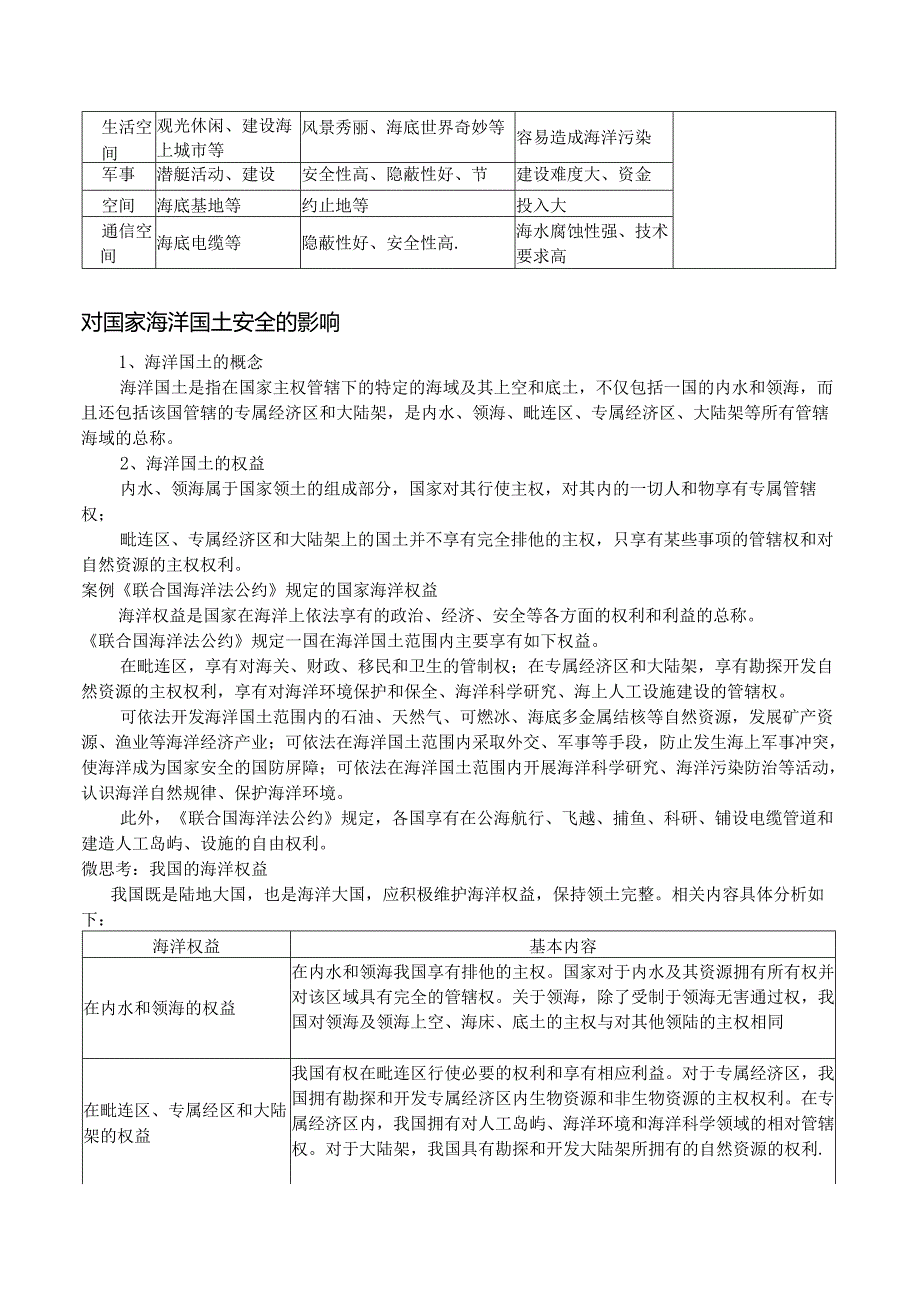 海洋空间资源开发与国家安全 - 教案.docx_第3页