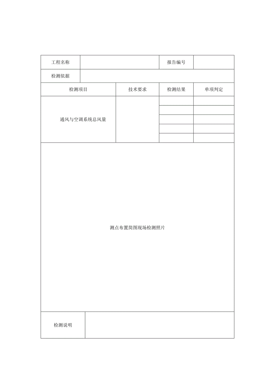 建筑节能通风与空调系统总风量检测报告及通风与空调系统总风量检测原始记录.docx_第2页