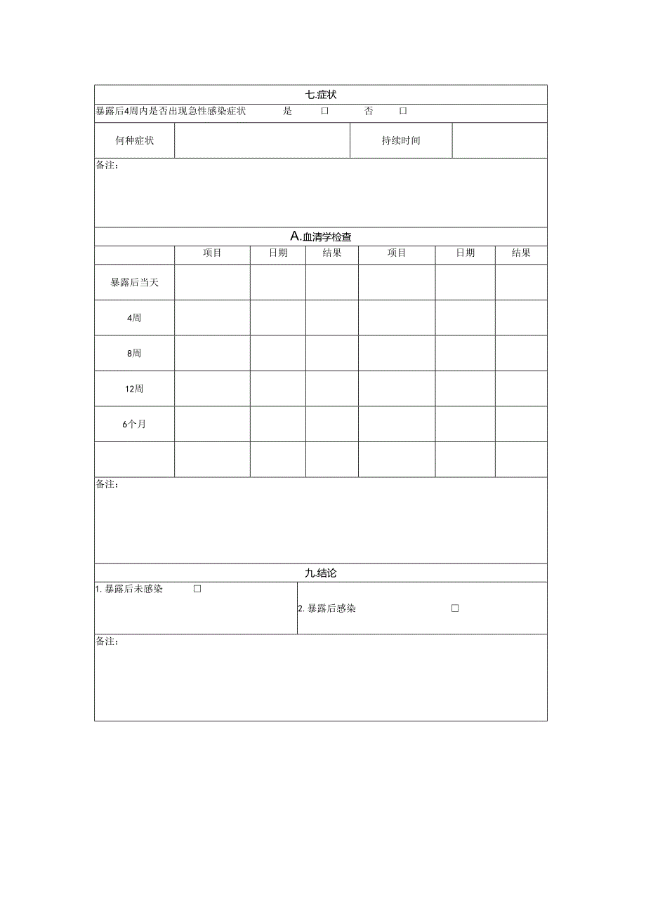 院医务人员职业暴露个案登记表.docx_第3页