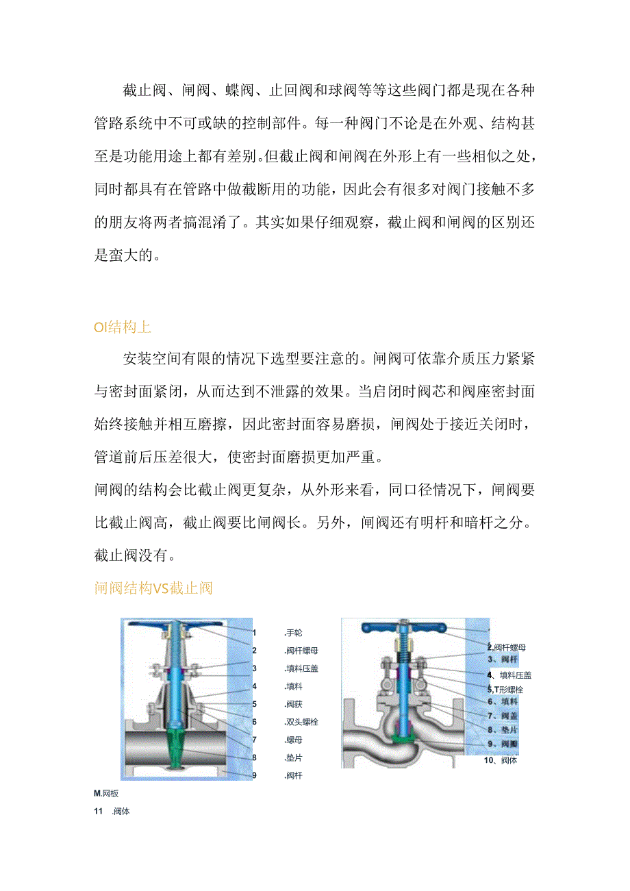 截止阀和闸阀区别.docx_第1页