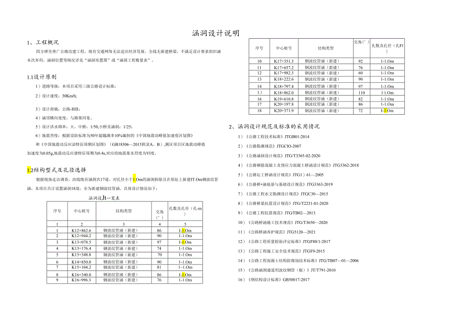 四方碑至善广公路改建工程--涵洞设计说明.docx_第1页