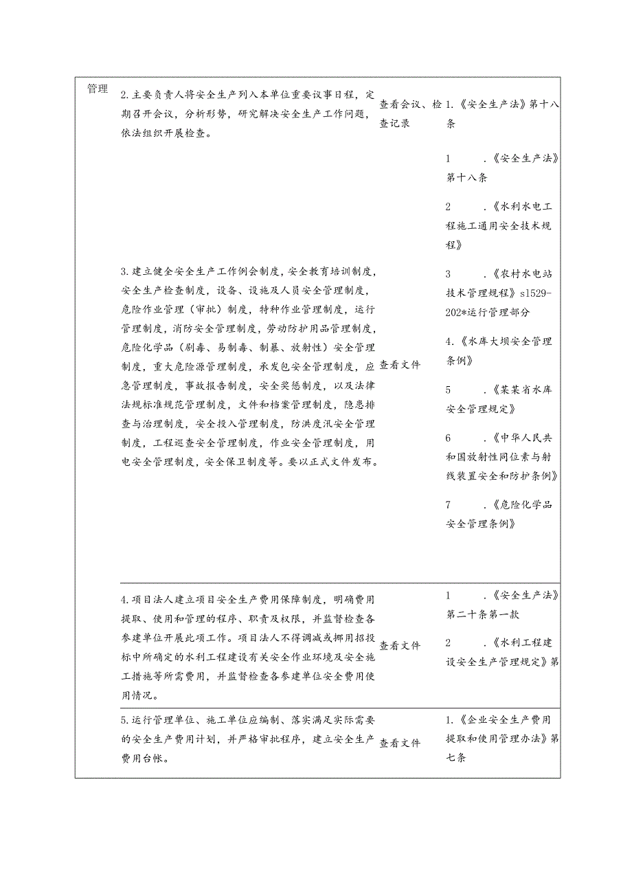 水利安全生产检查表模板.docx_第3页