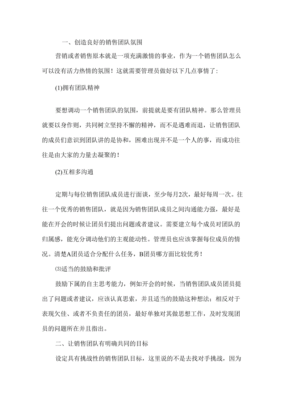 销售团队管理经验技巧.docx_第1页