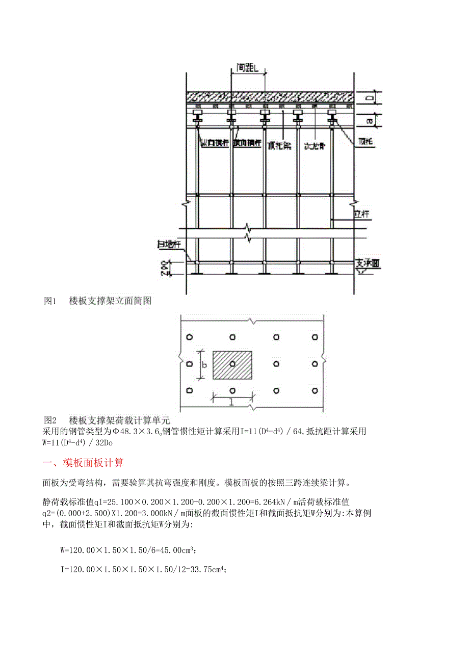 碗扣钢管楼板模板支架计算书.docx_第2页