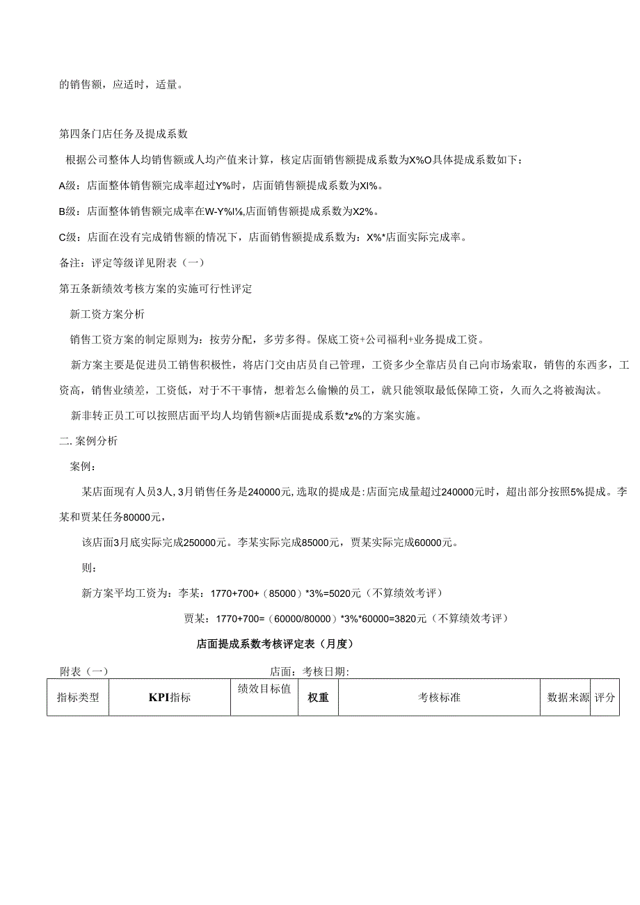 销售人员薪酬与考核激励管理方案-精选5份.docx_第3页