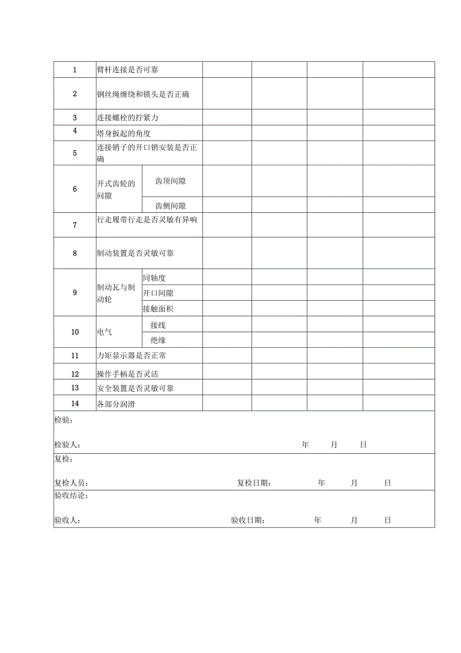 履带式起重机安装、检查记录.docx_第2页