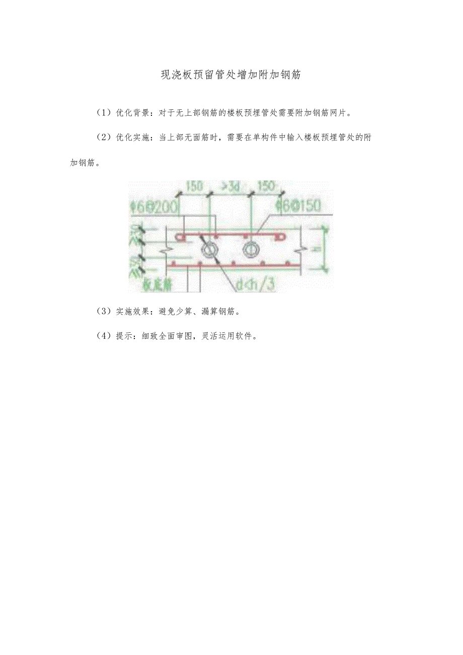 现浇板预留管处增加附加钢筋.docx_第1页