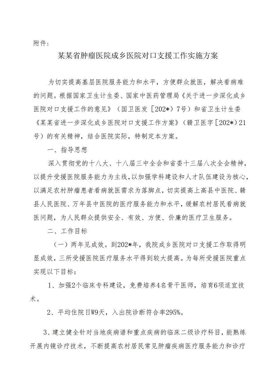 肿瘤医院城乡对口支援实施方案.docx_第3页