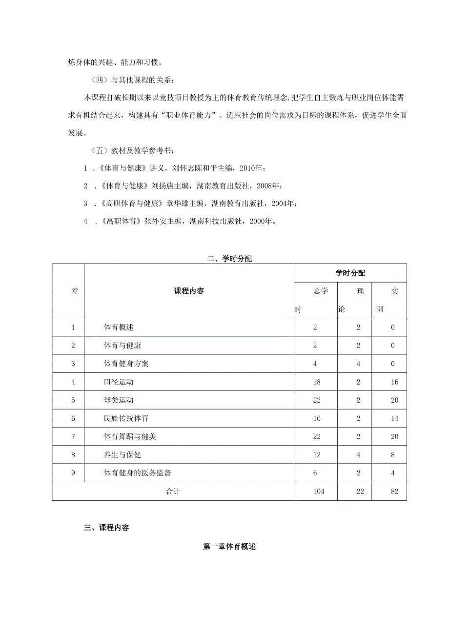 医技学院高职专业《体育与健康教育》课程标准.docx_第2页