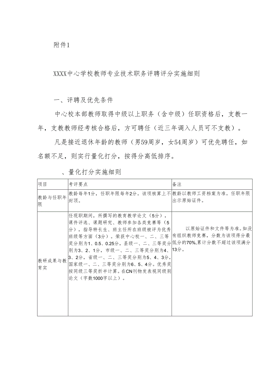 中心学校专业技术职务评聘和职称岗位晋级实施方案.docx_第3页