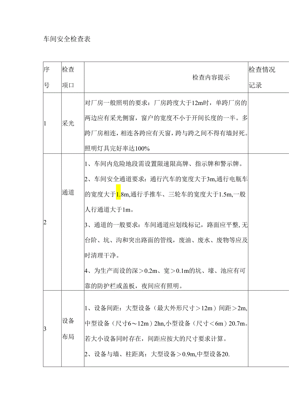 九种机械行业的安全生产检查表.docx_第2页