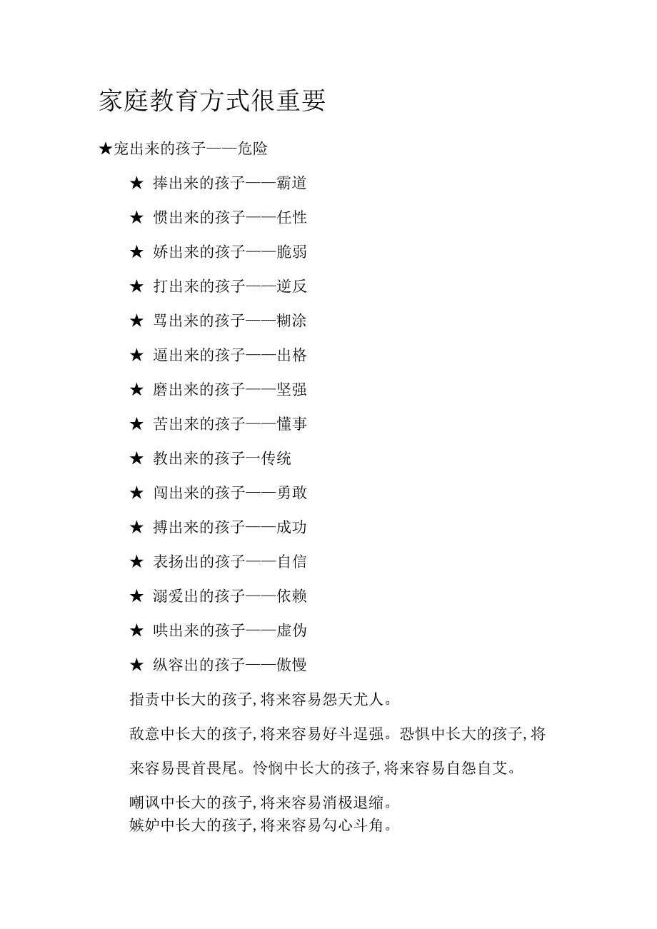 家庭教育方式很重要模板.docx_第1页