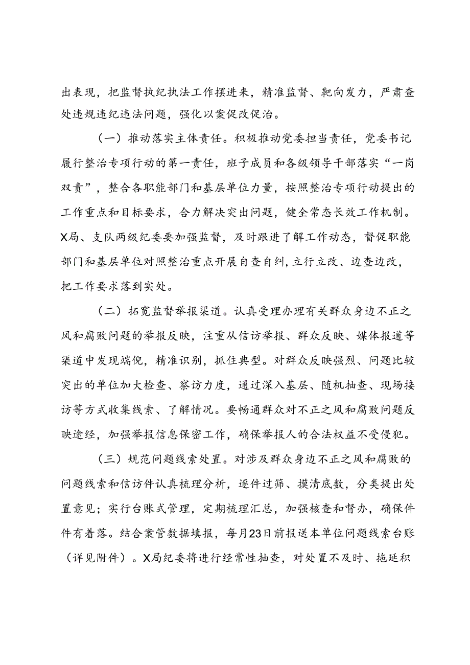 集中整治群众身边不正之风和腐败问题专项行动工作方案.docx_第3页