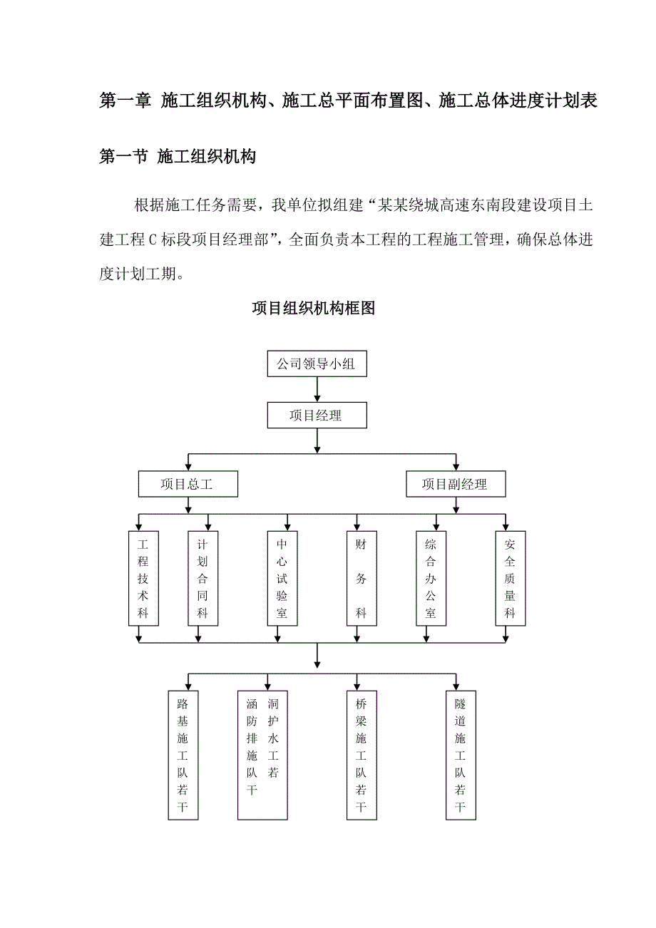 昆明绕城高速东南段建设项目C标段初步施工组织设计.doc_第2页