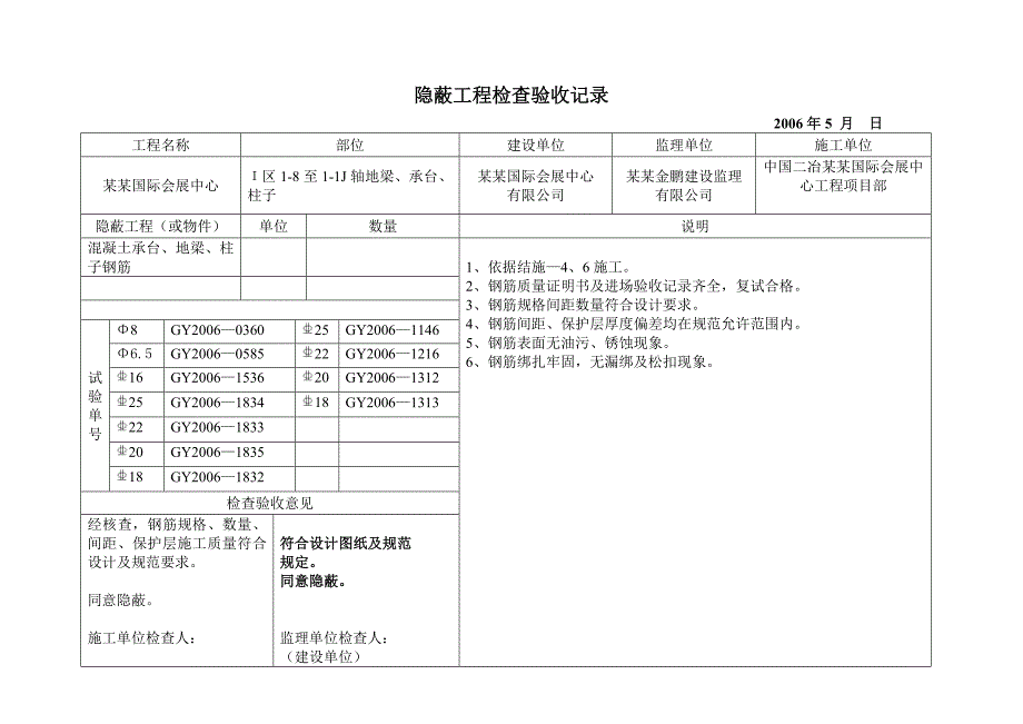 施工检查验收表格隐蔽工程检查验收记录.doc_第2页