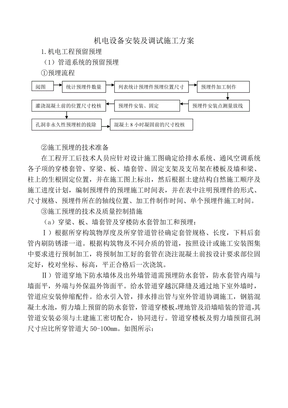 机电设备安装及调试施工方案(附做法详图).doc_第1页