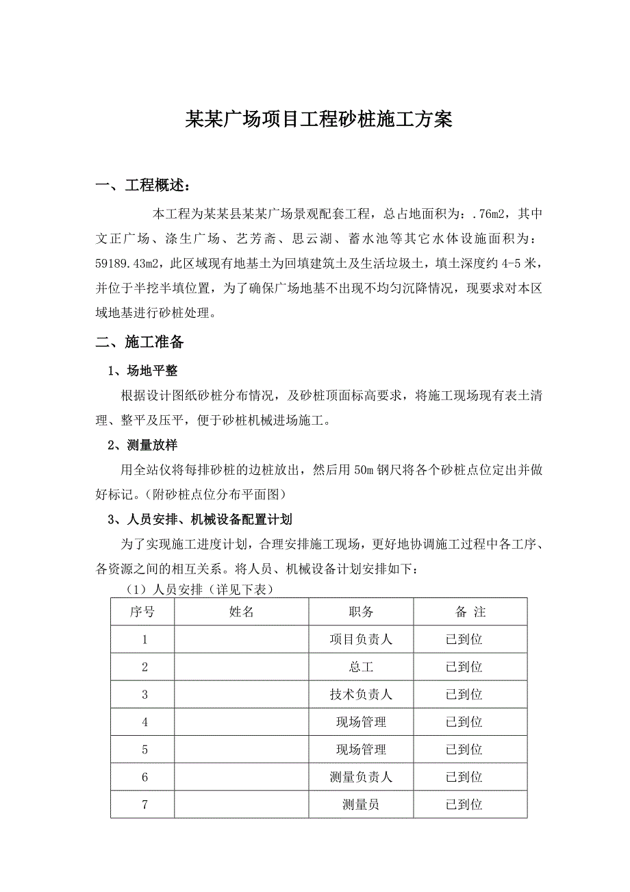 曾国藩广场项目工程砂桩施工方案.doc_第1页