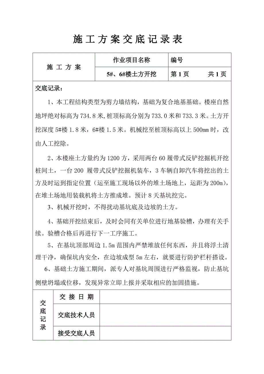 施工方案交底记录表.doc_第2页