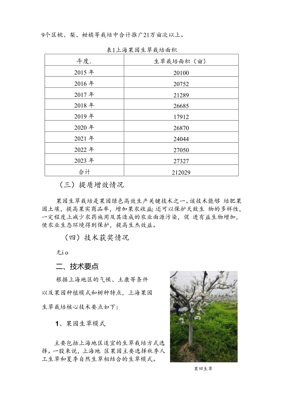 2024年上海市农业主推技-果园生草栽培技术.docx_第2页