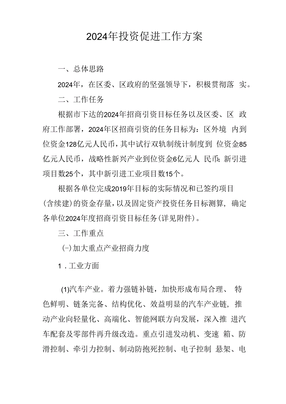 2024年投资促进工作方案.docx_第1页