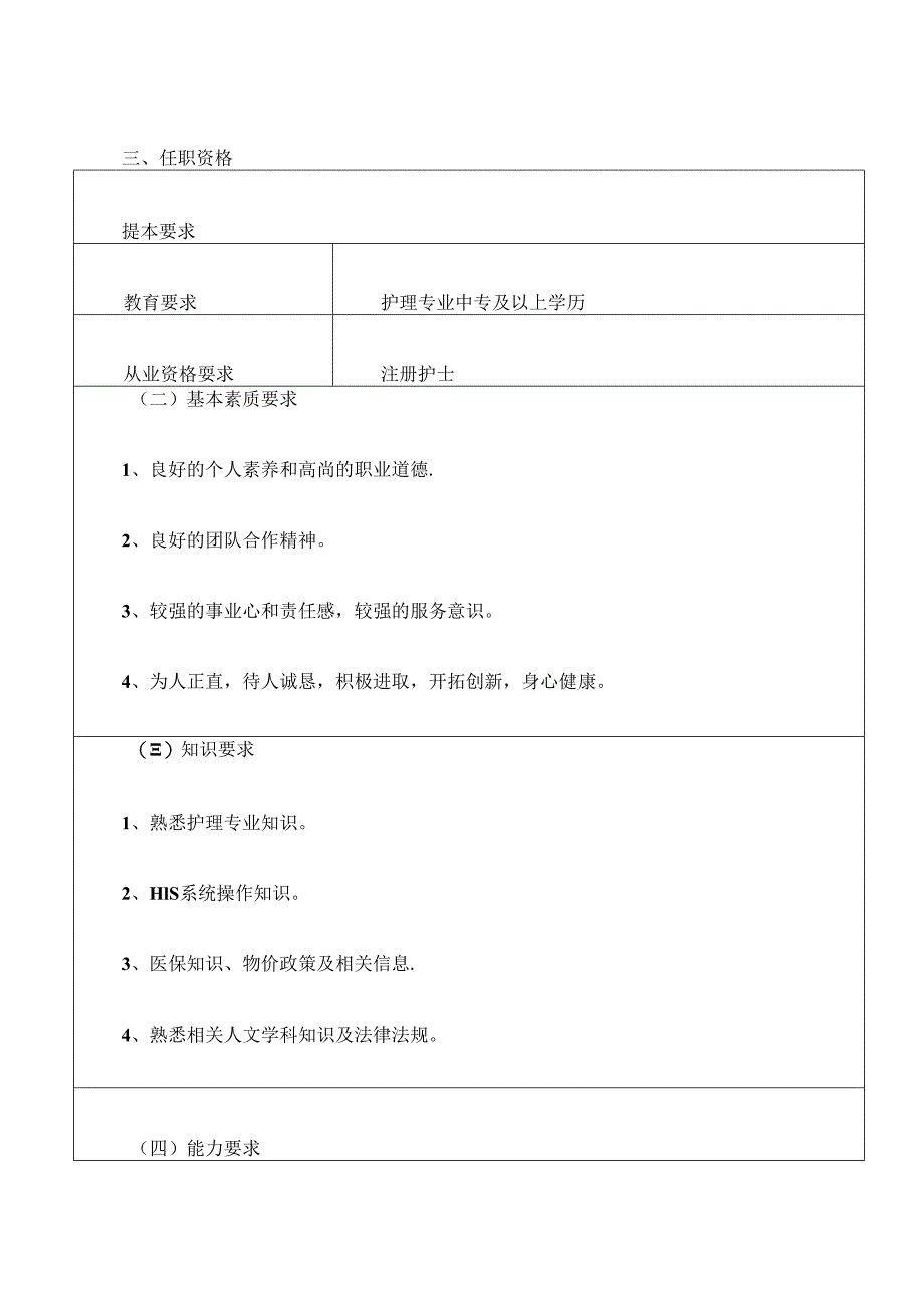 医疗机构辅助护士岗位说明书.docx_第2页