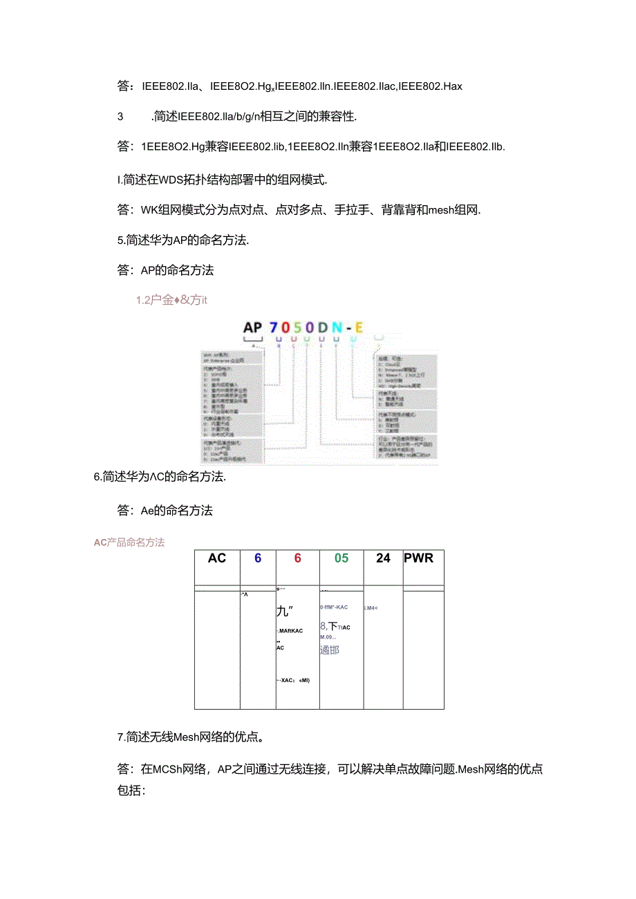 无线局域网组建与优化（HCIA-WLAN）思考与练习题答案.docx_第3页