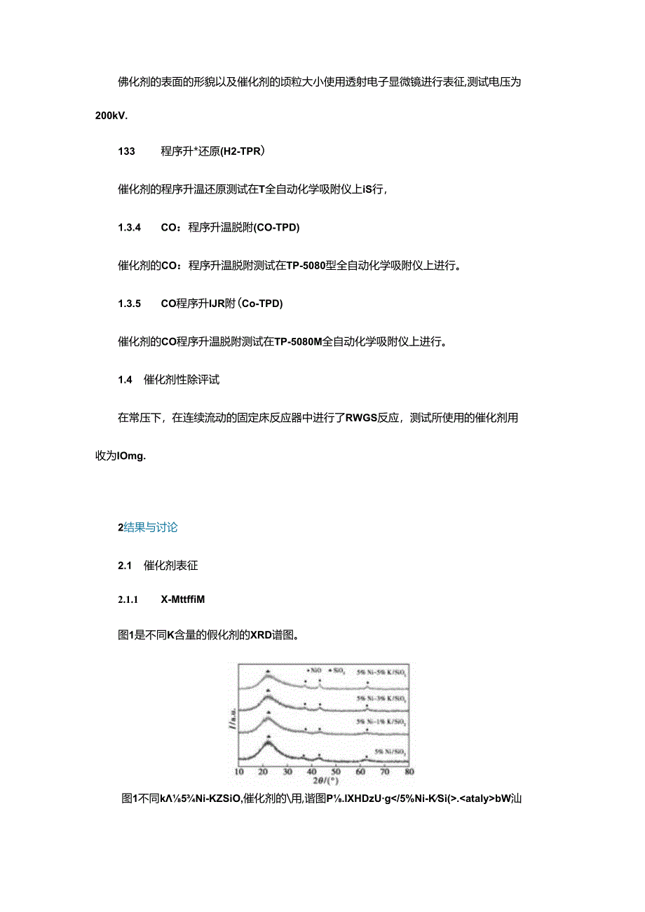 Ni-K SiO2催化剂逆水煤气变换反应性能研究.docx_第2页