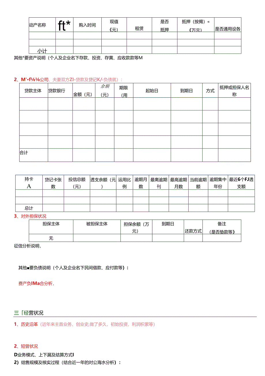 P2P尽调调查报告(模板1空表).docx_第2页