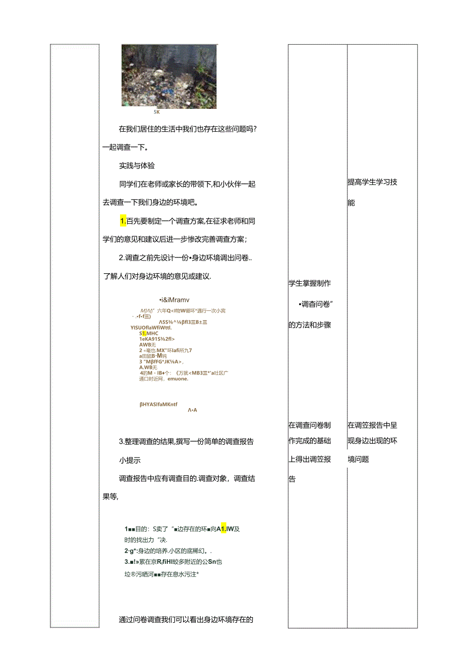 一、《身边环境小调查》教案 鲁科版综合实践活动六上.docx_第2页