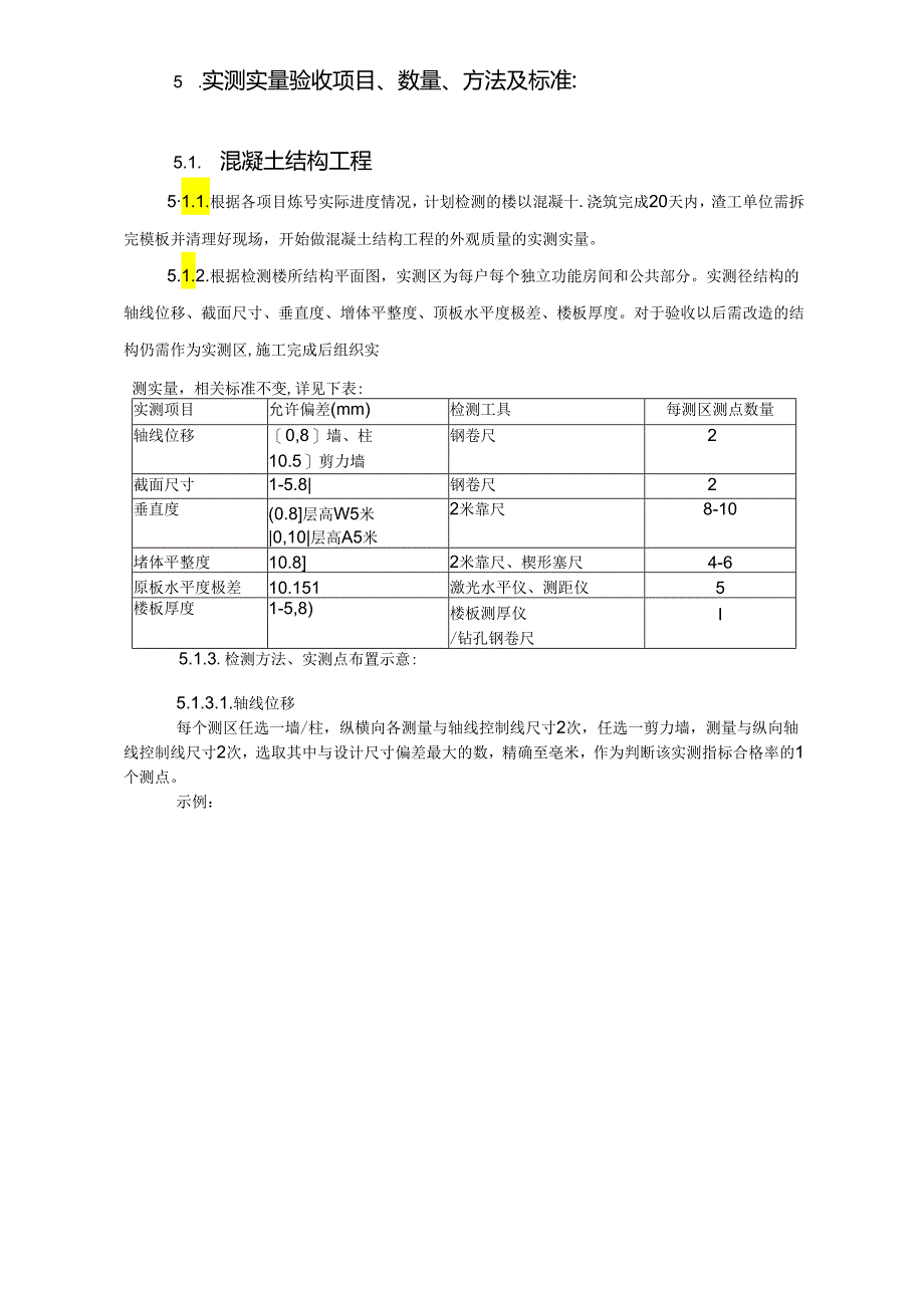 工程施工测量 工程检查实测实量验收标准.docx_第3页