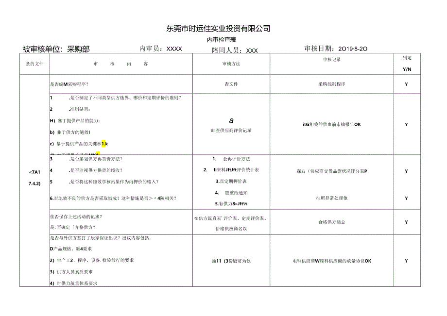 ISO13485-2016内审检查表(）.docx_第3页