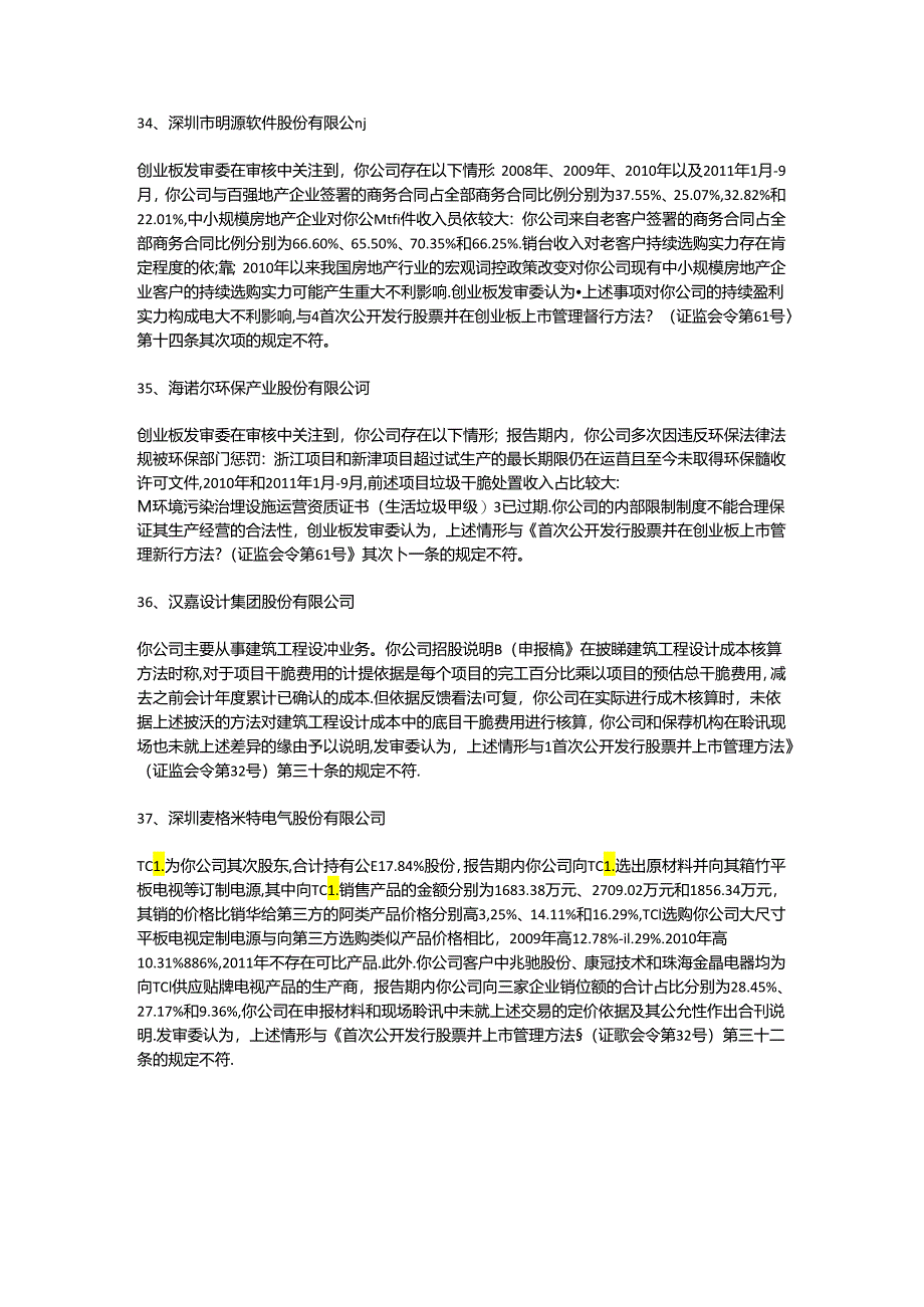 61例IPO被否原因汇编.docx_第2页