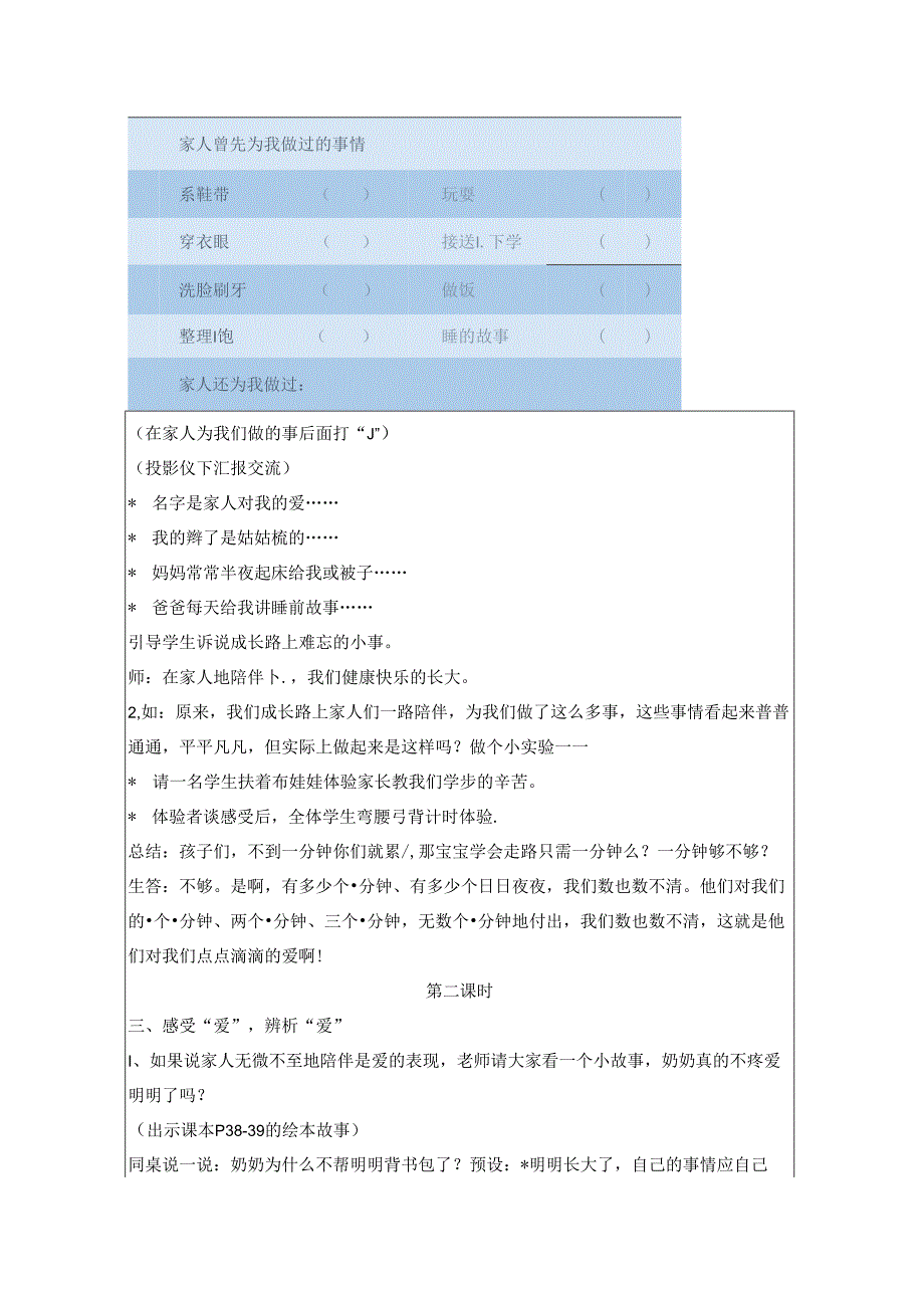 小学道德与法治统编版教学课件：10、《家人的爱》.docx_第2页