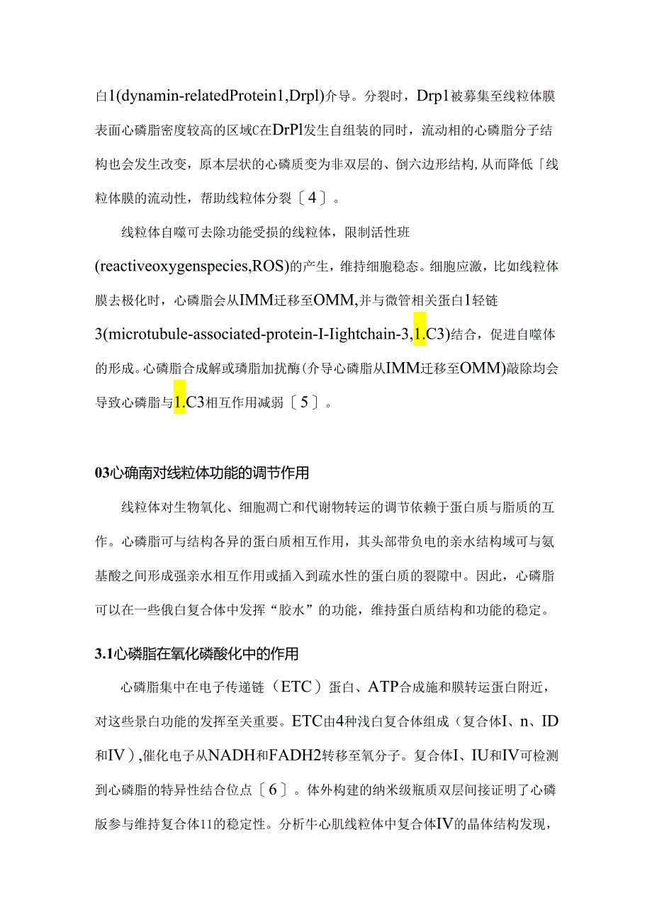 2024心磷脂参与线粒体稳态维持和功能调节的研究进展（全文）.docx_第3页